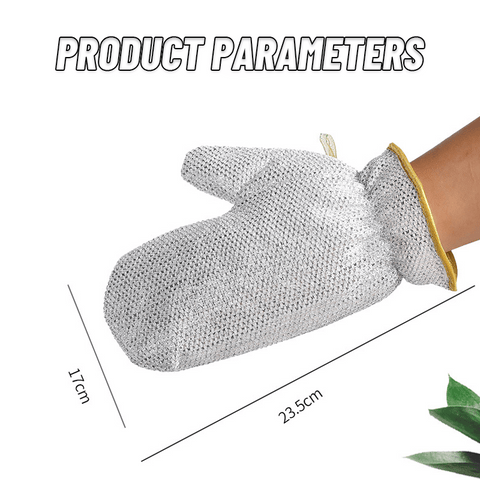 Bamboo Fiber Wire Dishwashing Gloves