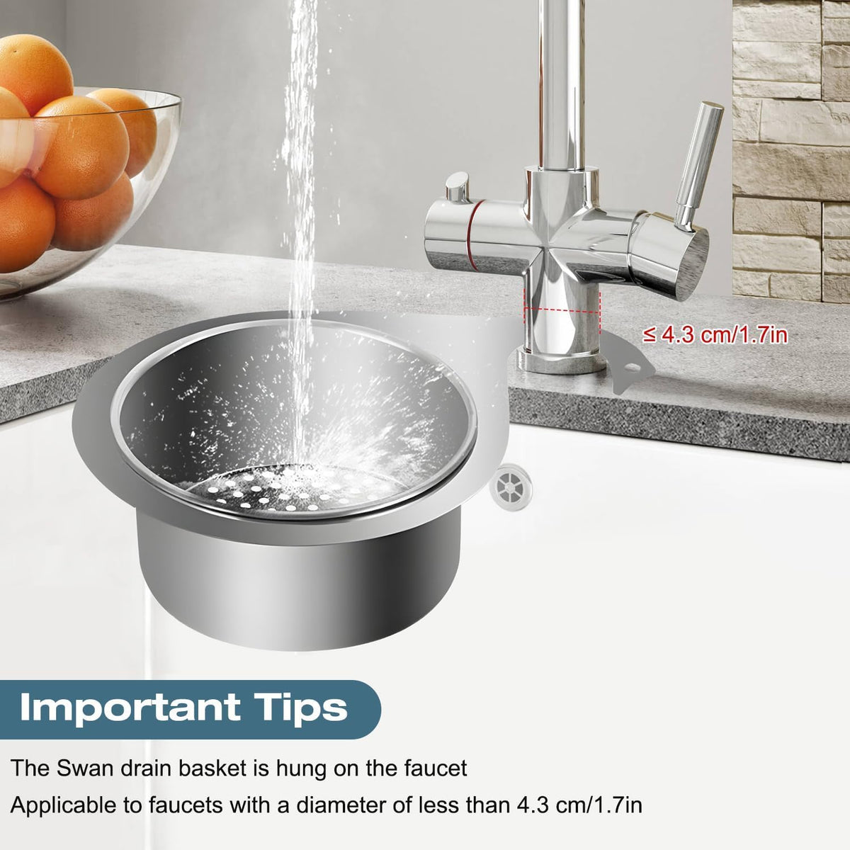 Swan Sink Strainer Basket