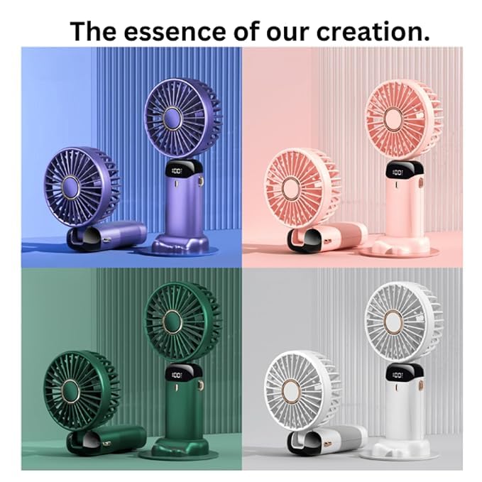 Breezelio™ Powerful Handheld Fan with Display
