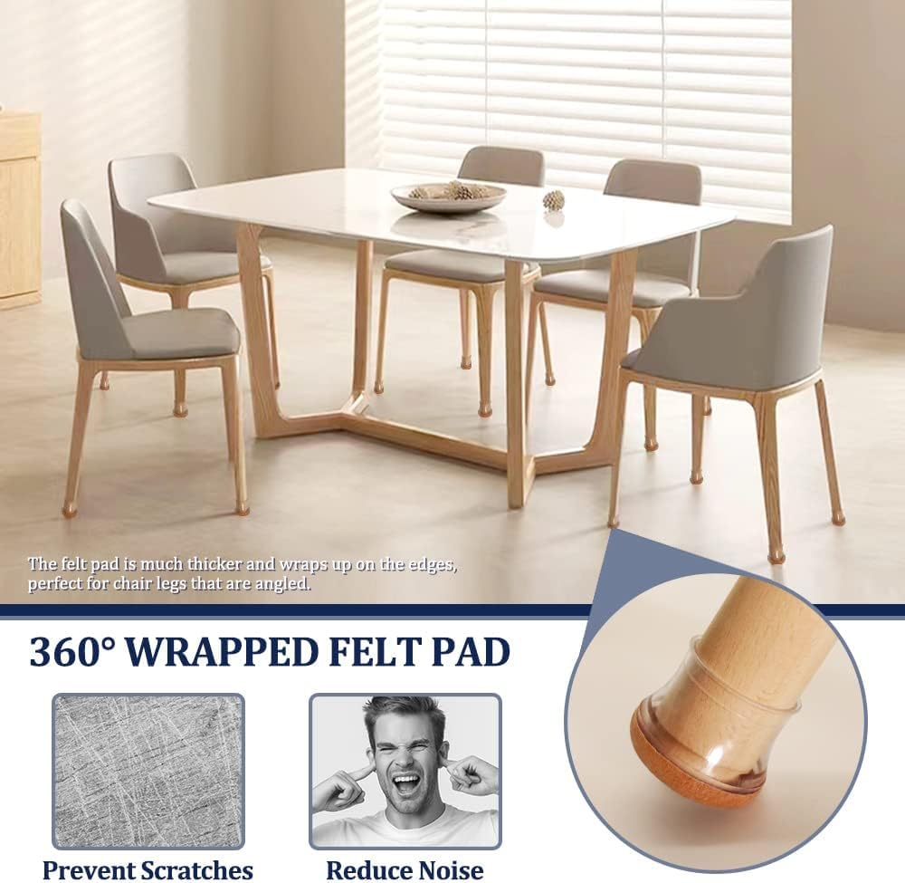 Silicone Chair Leg Protectors (Pack of 6)