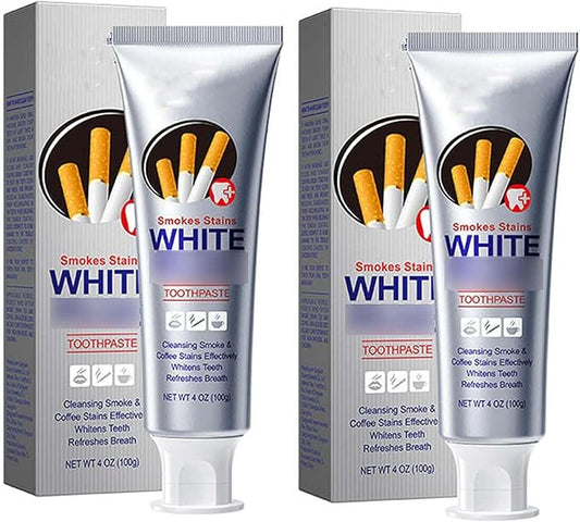 ShineX Whitening™ Smoke Stains White Plus Toothpaste (Pack of 2)