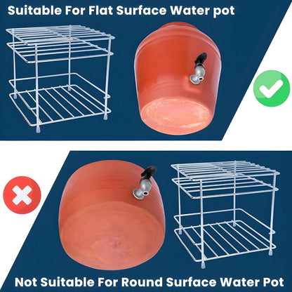 Heavy Steel Matka Stand with Free Tray