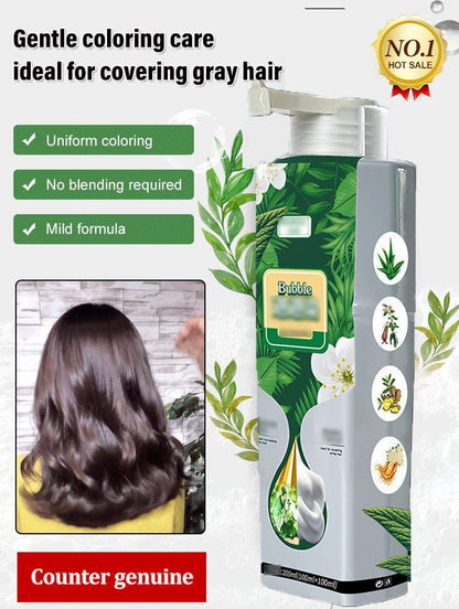 Grayzeal™️Hair Color Bubble Dye Shampoo (Pack of 2)