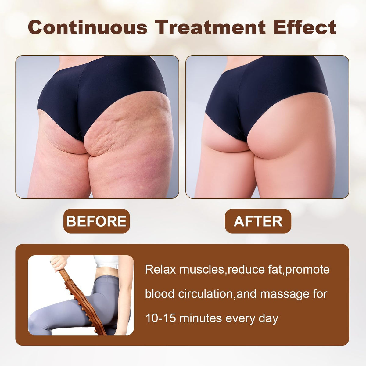 Wooden Massage Stick